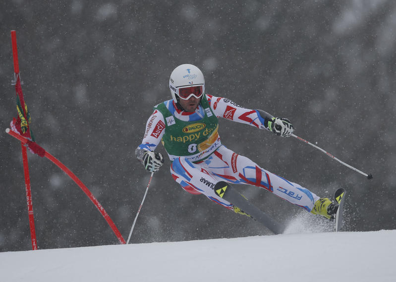 Ski World Cup 2015-2016. Thomas Fanara (FRA) in giant slalom Kranjska Gora 05-03-2016. foto (Marco Trovati Pentaphoto)