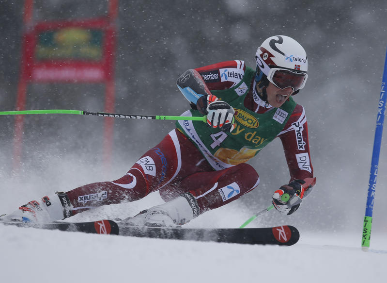 Ski World Cup 2015-2016. Henrik Kristoffersen (NOR) in giant slalom Kranjska Gora 05-03-2016. foto (Marco Trovati Pentaphoto)
