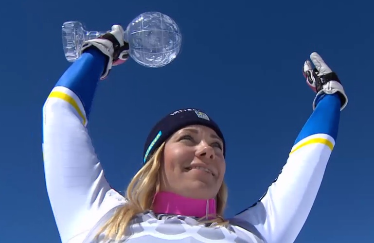 Frida Hansdotter e la sua Coppa di slalom