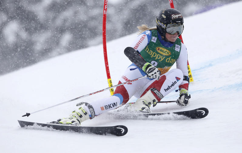 Ski World Cup 2015-2016. Jasna , Slovakia. 7/3/2016. Lara Gut (Svi) Ladies's giant slalom Pentaphoto Alessandro Trovati.