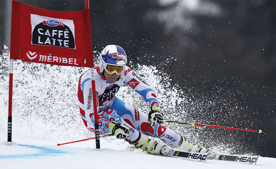 SKI WORLD CUP 2014/2015 - FINALS - Alexis Pinturault (FRA) ,  in action during a giant slalom event of the Alpine World Cup Finals, in Meribel, France, , 21, March, 2015 (Pentaphoto/Shinichiro Tanaka)