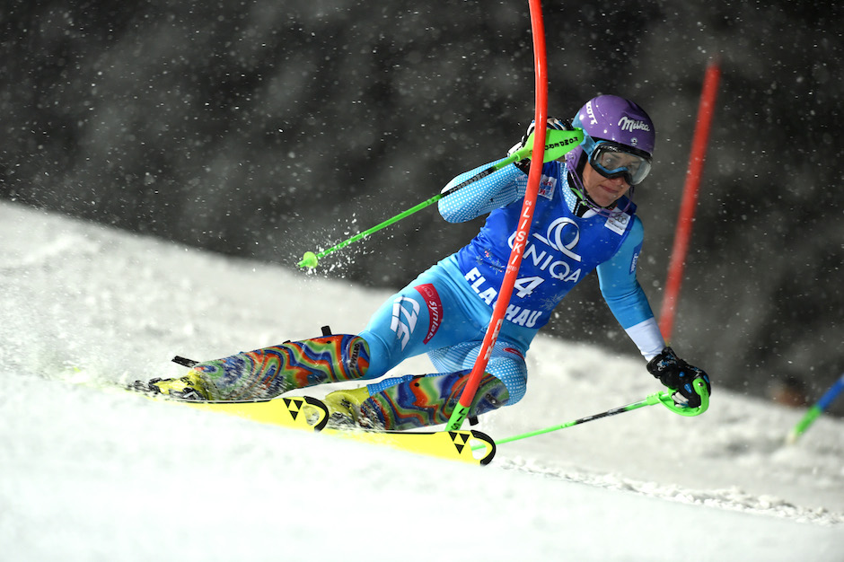 Ski World Cup 2015-2016. Sarka Strachova (CZE) in slalom. Flachau (AUT), 12-01-2016 foto (Pier Marco Tacca- Pentaphoto)