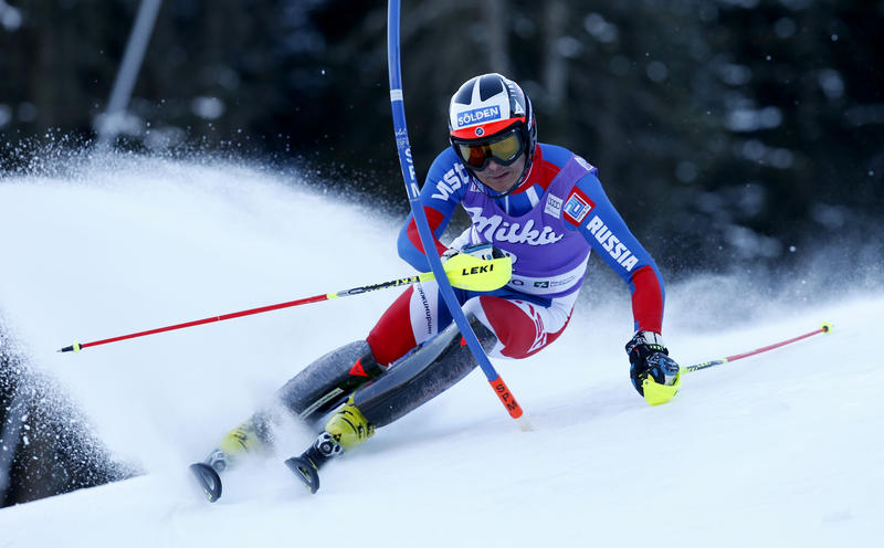 Ski World Cup 2015-2016. Alexanser Hhoroshilov (rus) Santa Caterina, Italy. 6/1/2016. Mens slalom Pentaphoto Alessandro Trovati.