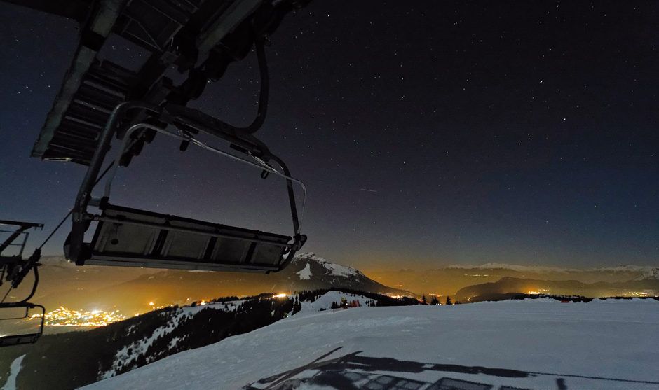 La notte sulle piste dell'Alpe Cimbra