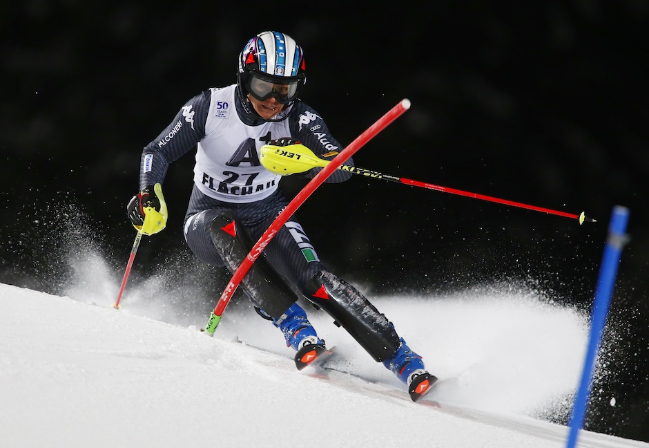 Ski World Cup 2016-2017 Flachau, Austria, 10/1/2017 , Slalom, Manuela Moelgg (ITA) competes during the first run, photo by: Gio Auletta Pentaphoto/Mateimage