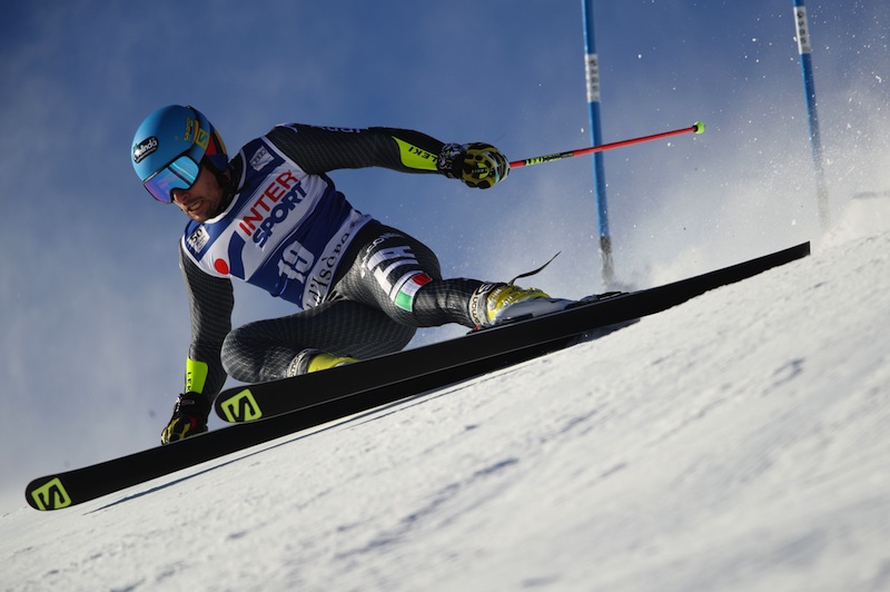Ski World Cup 2016-2017 Val d'Isere, France, 10/12/2016 , Giant Slalom,  Luca De Aliprandini (ITA) , in action during the first run, photo by: Pentaphoto/Mateimage Shinichiro Tanaka