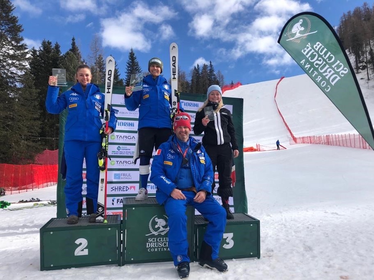 Midali e Ghisalberti onorano la nuova pista Lacedelli di Cortina - SciareMag